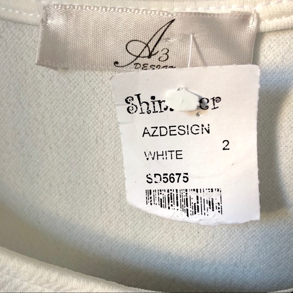 NWT Black & White Asymmetrical Sleeveless Bodycon - Picture 5 of 6